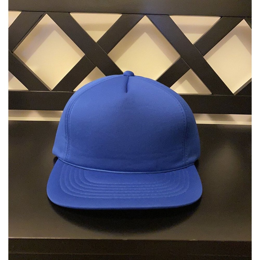Vintage Youngan Blank Foam Blue Snapback hat